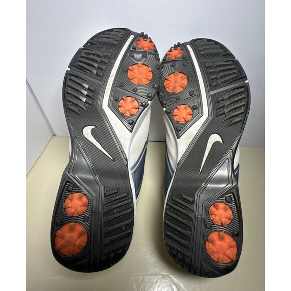 NIKE Golf Women's LUNAR SADDLE Golf Shoes Spikes White Gray Size 10 - Picture 10 of 10